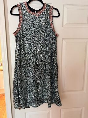 Metallic Sequin Sleeveless Shift Dress - ANTHROPOLOGIE